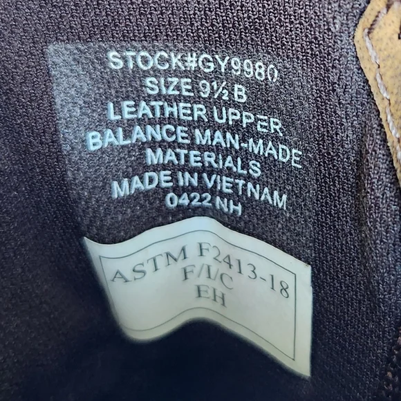 Justin "Wanette" Steel Toe Brown Leather Cowboy Western Boot | Women's Size 9.5B - Picture 9 of 13